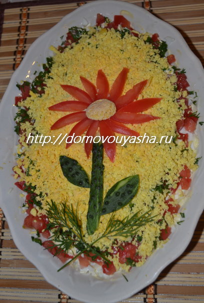салат с рисом рецепт с фото