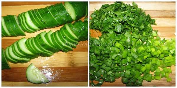 Салат из крапивы и листьев одуванчика 